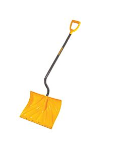 True Temper 18 In. Poly Snow Shovel with Steel Wear Strip and 40 In. Steel Handle