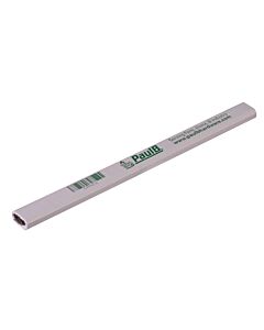 PaulB 7 in Black/Red Wood Flat Carpenter Pencil
