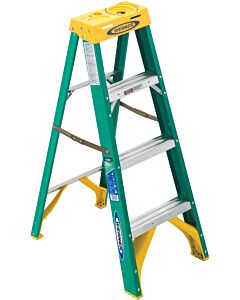 Werner Type II Fiberglass Step Ladder - 4 ft