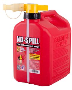 No-Spill ViewStripe Plastic Gas Can (Red) 2-1/2 gal