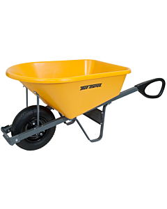 TRUE TEMPER 6 Cu. Ft. Poly Wheelbarrow w/ Total Control Handles