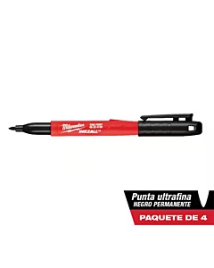 Milwaukee 4PK INKZALL&trade; Black Ultra Fine Point Pen