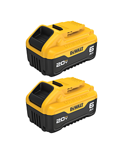 DEWALT 20V MAX* Battery, Premium 6.0Ah Double Pack
