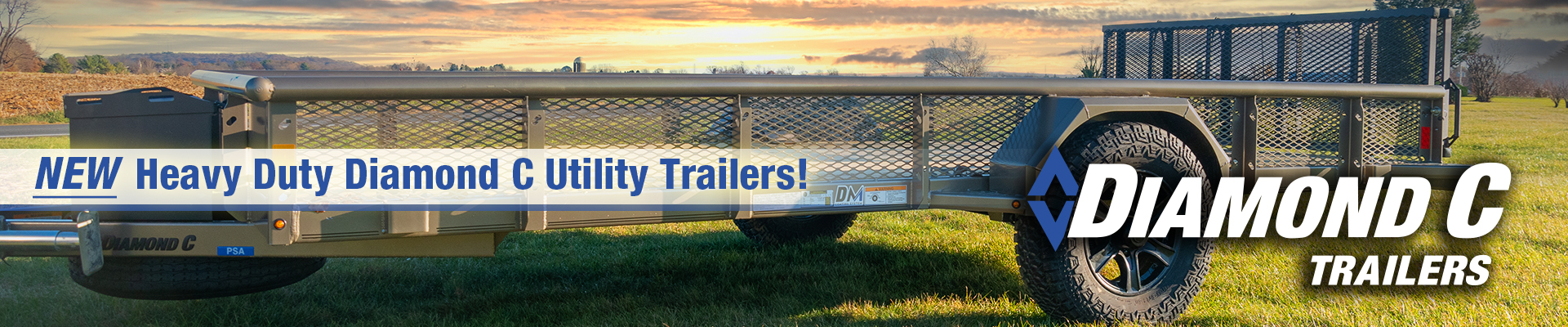 NEW Diamond C Trailers - Heavy Duty Utility Trailers for all your equipment transport needs.