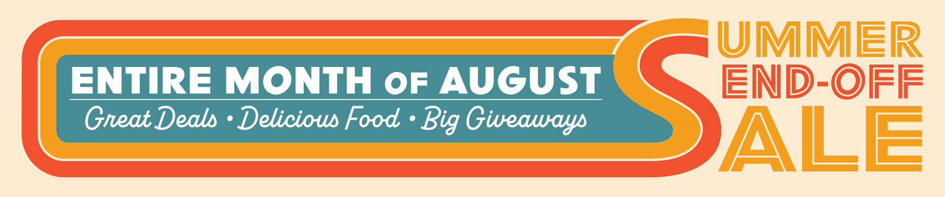 Summer Send-Off Sale - The Entire Month of August