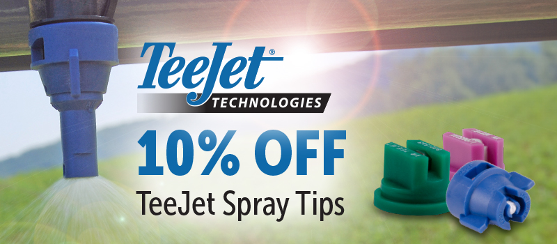 10% off all TeeJet spray tips